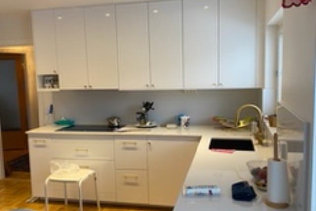 Köksrenovering i Stockholm bild på helt nytt installerat kök