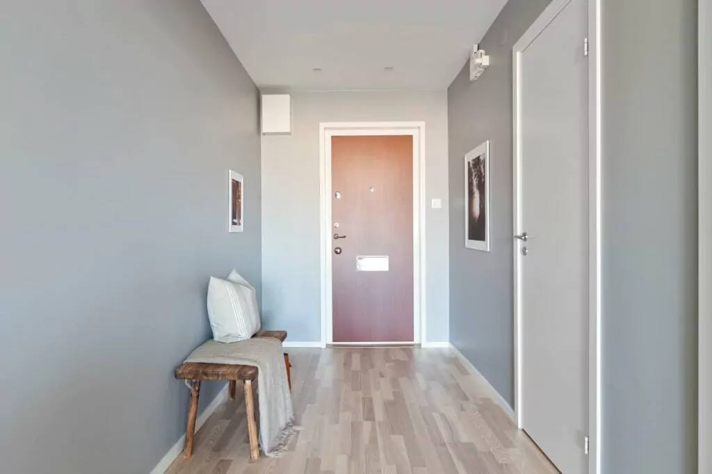 Hall som är helrenoverad och färdigställd
